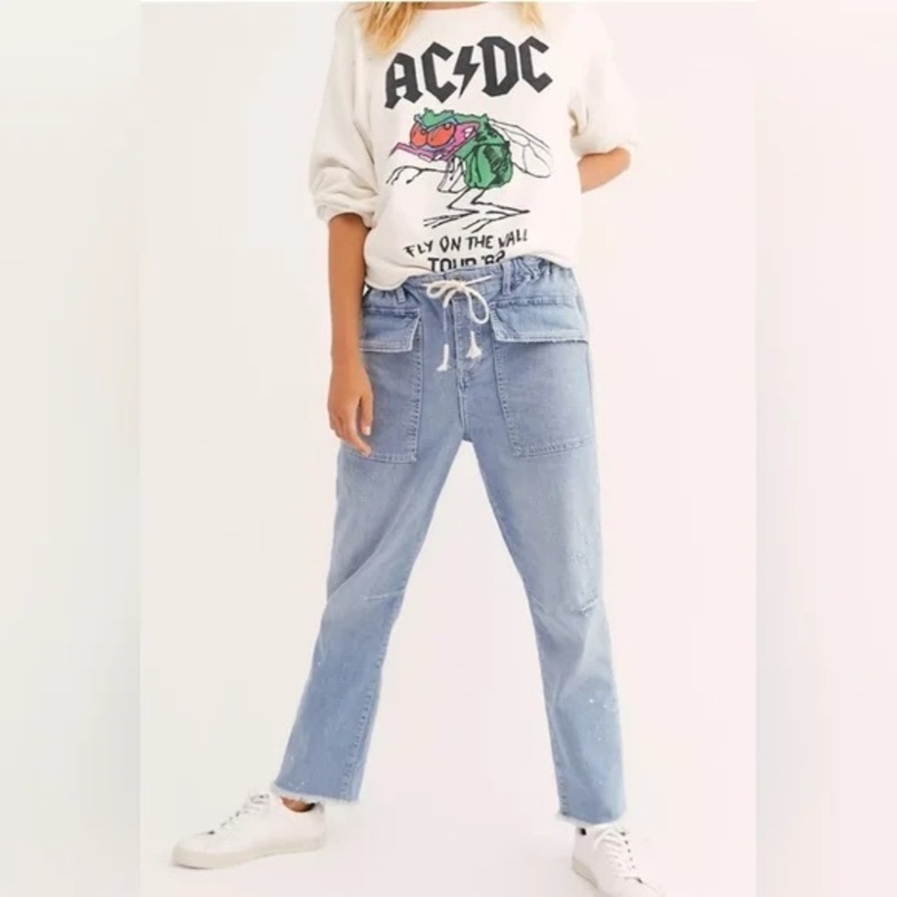 Free People‎ We The Free City Slouch Tapered Jeans Size Small